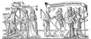 The Tapestry of Michelfeld. Time and a fox turn the wheel of fate