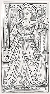 Tarots cards made by Jacquemin Gringonneur for King Charles VI of France