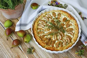 Tart with Gaishirtle and sheep's cheese