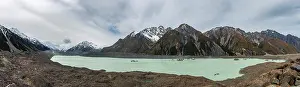 Tasman Glacier and Turquoise Glacial Lake