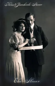 Tax, tax office, satire on the subject of pleasure tax in the imperial era