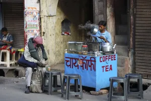 Tea stall at Haridwar, Uttar Pradesh, India