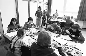 Teaching at a Hauptschule. The proportion of pupils with German parents is smaller than that with migrants 09