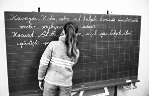 Teaching at a Hauptschule. The proportion of pupils with German parents is smaller than that with migrants 09