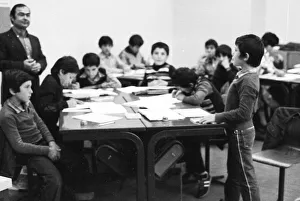 Teaching at a Hauptschule. The proportion of pupils with German parents is smaller than that with migrants 09