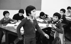 Teaching at a Hauptschule. The proportion of pupils with German parents is smaller than that with migrants 09