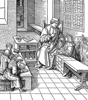 Teaching of the young Maximilian