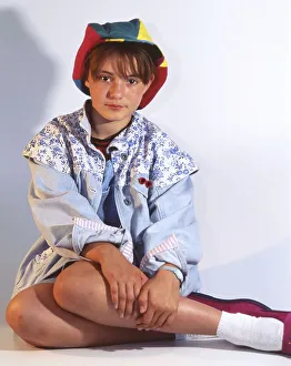 A teenager sits as a model, here Jennifer on 23