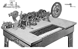 Telegraph, impact printer after Hughes
