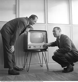 Television set in the 1950s
