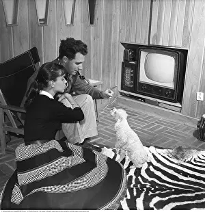 Television set in the 1950s