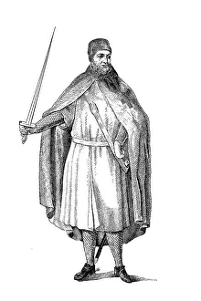 Templar in war dress, c. 1144, Templar