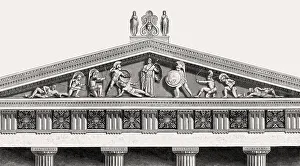 The Temple of Aphaia, reconstruction of the Western pediment