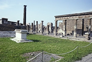 Temple of Apollo in the archaeological site of Roman Pompeii, Italy 1999