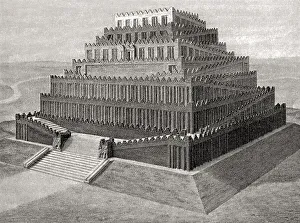 Temple of Babel, ancient Babylon, Mesopotamia