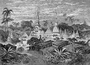 Temple city of Pegu, Myanmar, Burma