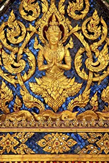 Temple decoration in grand palace of bangkok thailand