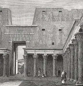 The Temple of Edfu, an Egyptian temple in Edfu