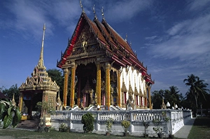 Temple on Phuket Island, Thailand, Asia