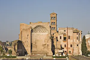 Temple of Venus and Roma apse as seen from the Colosseum