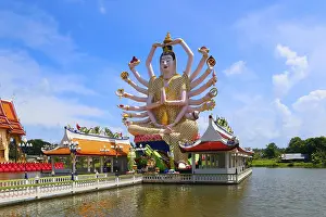 The Temple Wat Plai Laem, Ko Samui, Thailand, Asia