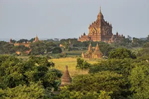 Temples, stupas and pagodas in the temple complex of the Plateau of Bagan