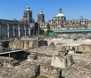 Templo Mayor archaeological Aztec city of Tenochtitlan