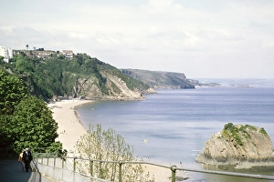 Tenby, Pembrokeshire, Wales, Grossbritannien Mai 1970