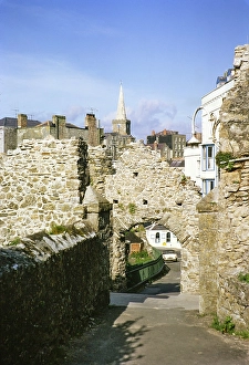 Tenby, Pembrokeshire, Wales, Grossbritannien Mai 1970