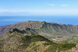 Category Mountain Landscapes Prints: Teno mountains with El Palmar, view of Cruz de Gala