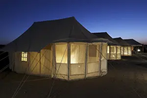 Tented rooms at Sam Sand Dunes