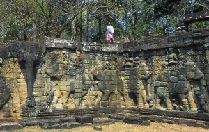The Terrace of the Elephants was used by King Jayavarman VII to review his victorious army