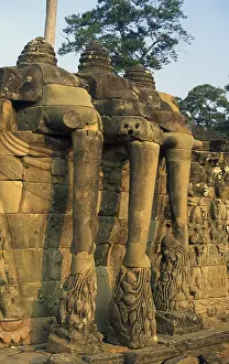 The Terrace of the Elephants was used by King Jayavarman VII to review his victorious army