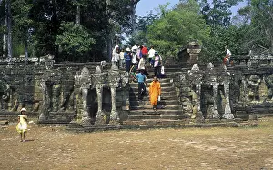 The Terrace of the Elephants was used by King Jayavarman VII to review his victorious army
