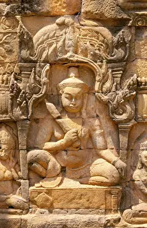 The Terrace of the Leper King was built during the reign of King Jayavarman VII