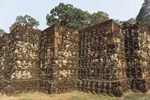 Terrace of the Leper King, outer wall