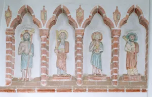 Terracotta relief, St. Saint, Saint