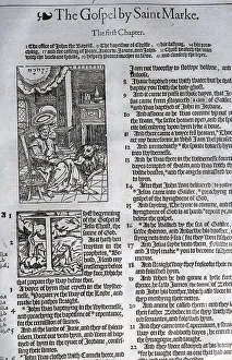 Text of Mark Ch 1 from the 1572 Bishops Bible English translation