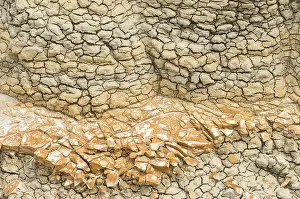 Textured patterns formed in dry