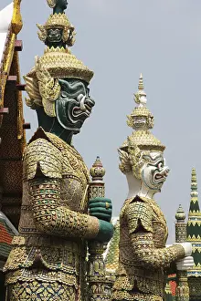 THA Thailand Bangkok Wat Phra Kaeo Temple. |