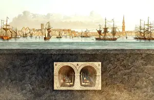 The Thames Tunnel, an underwater tunnel beneath the River Thames in London