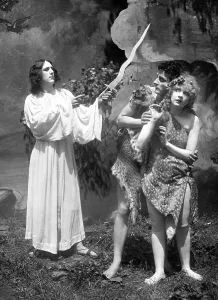 Theater, Adam and Eve, the Expulsion from Paradise