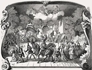 Theater performance, Germany, 16th century, Europe