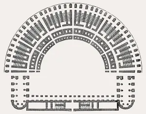 The Theatre of Marcellus, an ancient open-air theatre in Rome