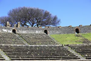 The theatre, Pompeii, ancient city in Campania on the Gulf of Naples