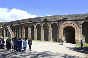 The theatre, Pompeii, ancient city in Campania on the Gulf of Naples