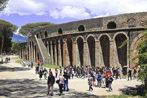 The theatre, Pompeii, ancient city in Campania on the Gulf of Naples