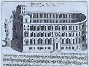 The Theatre of Pompey was the first permanent stone theatre in Rome