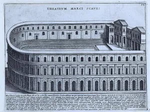 Theatrum Marci Scauri, This theatre was a temporary theatre described by Pliny the Elder in 58 B