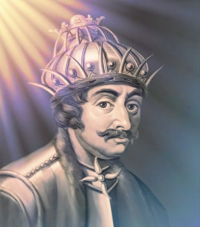 Theodoric the Great, Flavius Theodericus Rex, ca 454-526, king of the Ostrogoths from the Amali family, regent of the Visigoths and Italy, digitally edited